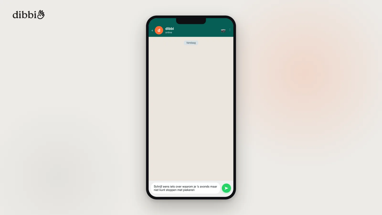 Een idee als WhatsApp-bericht naar dibbi sturen