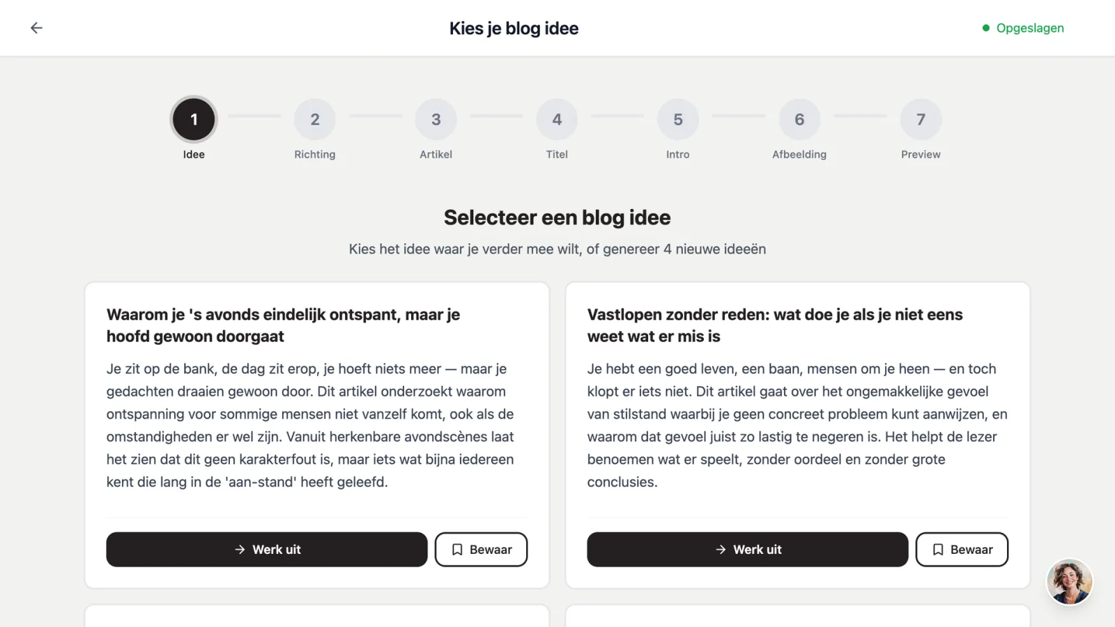 Vier blogideeën in dibbi waaruit je er een kiest