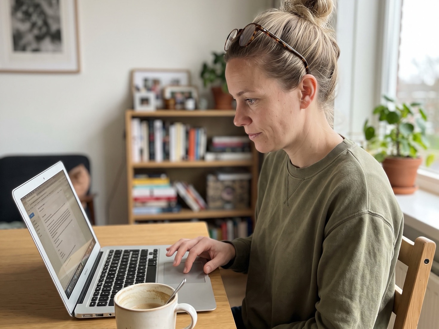 Vrouw begint weer met posten op social media na een stille periode