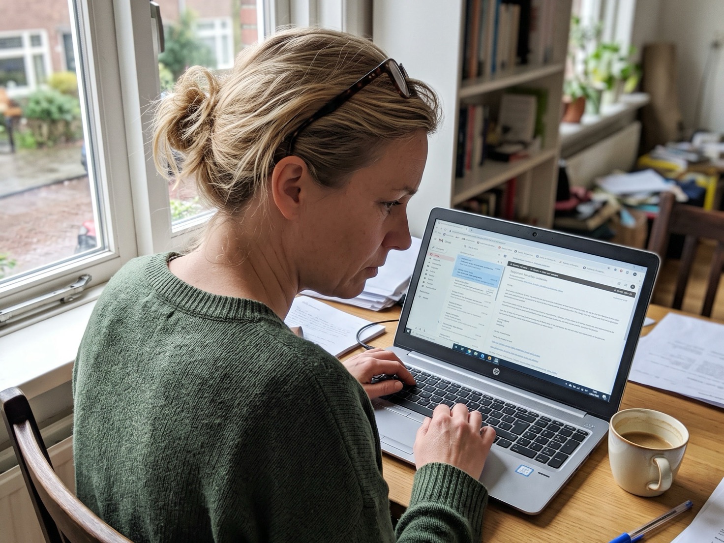 Solo-ondernemer twijfelt achter haar laptop of ze meedoet aan een trend op social media